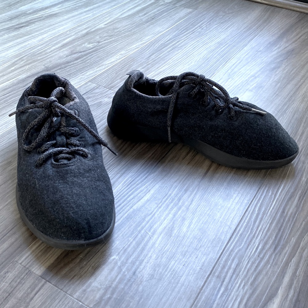 Allbirds Wool Runners Natural Black Merino Sneaker size 9